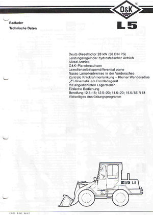 Колісні навантажувачі O&K L 5 E