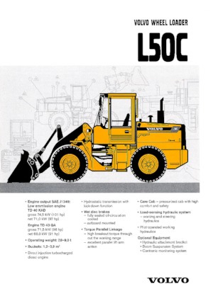Колісні навантажувачі Volvo L 50 C