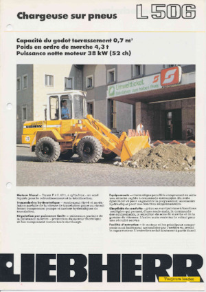 Колісні навантажувачі Liebherr L 506