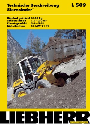 Колісні навантажувачі Liebherr L 509 Stereo