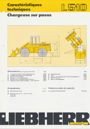 Колісні навантажувачі Liebherr L 510