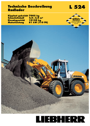 Колісні навантажувачі Liebherr L 524 Z