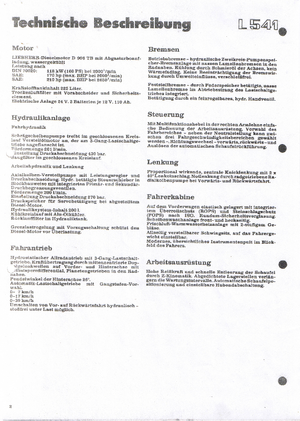 Колісні навантажувачі Liebherr L 541 B