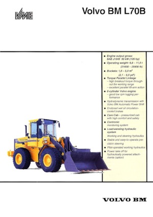 Колісні навантажувачі Volvo L 70 B