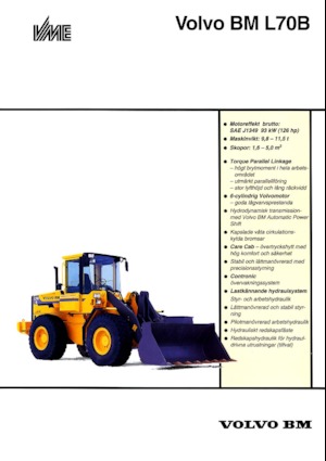 Колісні навантажувачі Volvo L 70 B