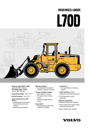 Колісні навантажувачі Volvo L 70 D