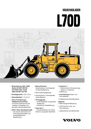 Колісні навантажувачі Volvo L 70 D