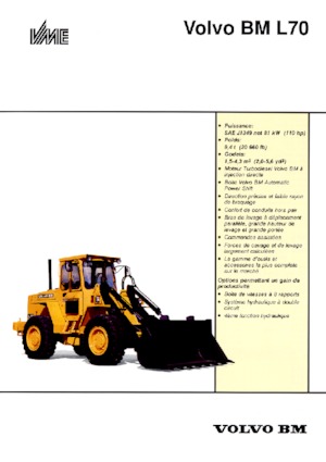 Колісні навантажувачі Volvo L 70