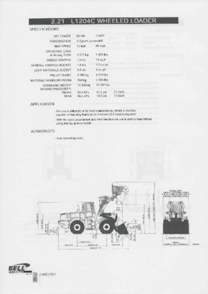 Колісні навантажувачі Bell L1204C