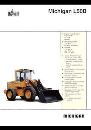 Колісні навантажувачі Michigan L50B
