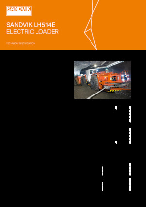 Електричний колісний навантажувач Sandvik LH514E