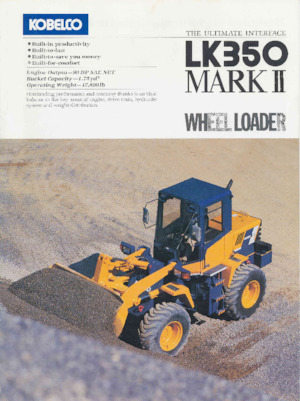 Колісні навантажувачі Kobelco LK350