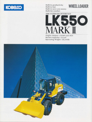 Колісні навантажувачі Kobelco LK550