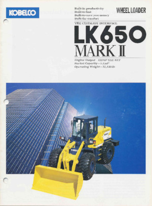 Колісні навантажувачі Kobelco LK650A