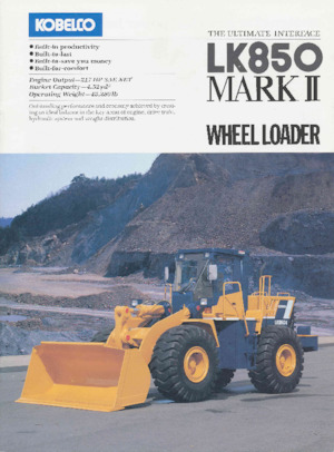 Колісні навантажувачі Kobelco LK850