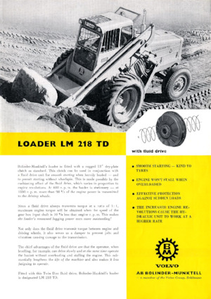 Колісні навантажувачі Volvo LM218TD