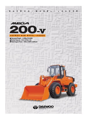 Колісні навантажувачі Doosan Mega 200 V