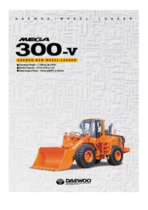 Колісні навантажувачі Doosan Mega 300 V