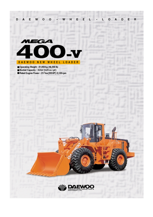 Колісні навантажувачі Doosan Mega 400 V