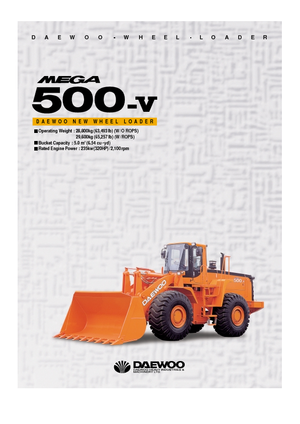 Колісні навантажувачі Doosan Mega 500 V