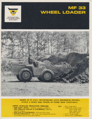 Колісні навантажувачі Massey Ferguson MF 33