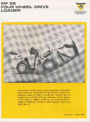 Колісні навантажувачі Massey Ferguson MF 55