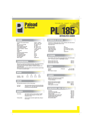 Колісні навантажувачі Palazzani PL 185