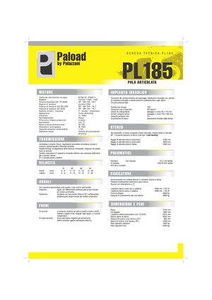 Колісні навантажувачі Palazzani PL 185