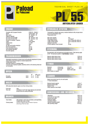 Колісні навантажувачі Palazzani PL 55.2