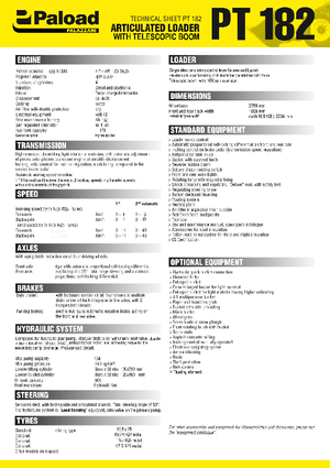 Колісні навантажувачі Palazzani PT 182