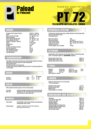 Колісні навантажувачі Palazzani PT 72