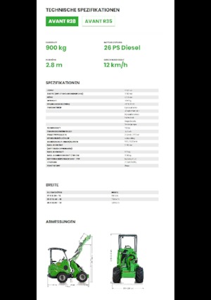 Колісні навантажувачі Avant Tecno R 28