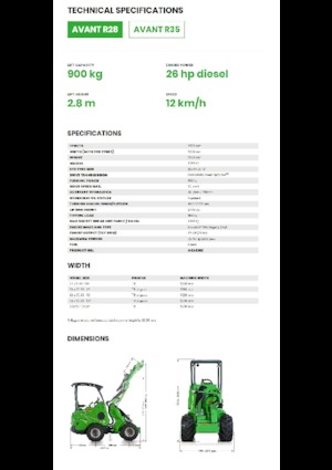 Колісні навантажувачі Avant Tecno R 28