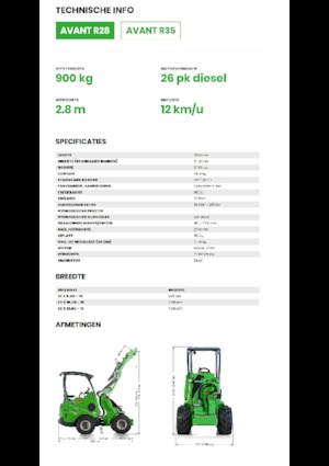 Колісні навантажувачі Avant Tecno R 28