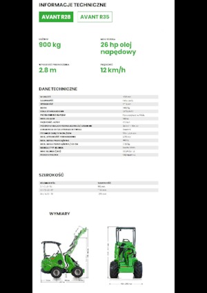 Колісні навантажувачі Avant Tecno R 28