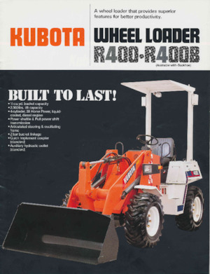 Колісні навантажувачі Kubota R400