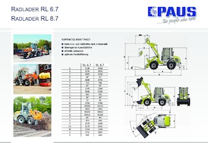 Колісні навантажувачі Paus RL 8.7