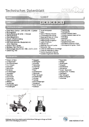 Колісні навантажувачі Multione S 28 DT