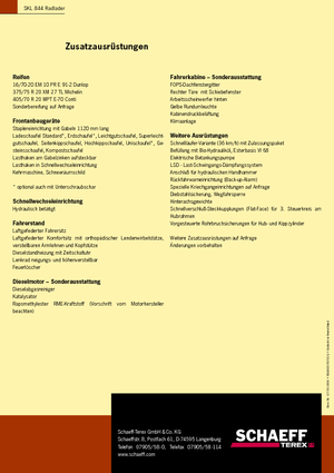 Колісні навантажувачі Terex-Schaeff SKL 844