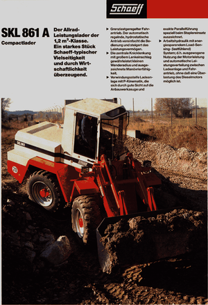Колісні навантажувачі Terex-Schaeff SKL 861 A