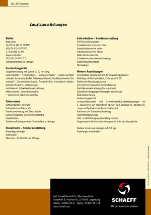 Колісні навантажувачі Terex-Schaeff SKL 863