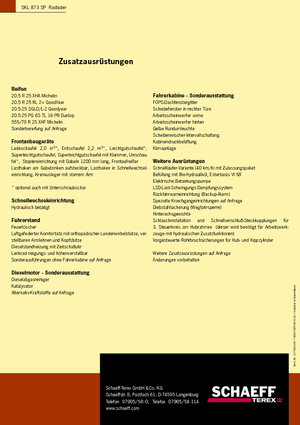 Колісні навантажувачі Terex-Schaeff SKL 873 SP