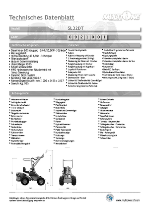 Колісні навантажувачі Multione SL 32 DT