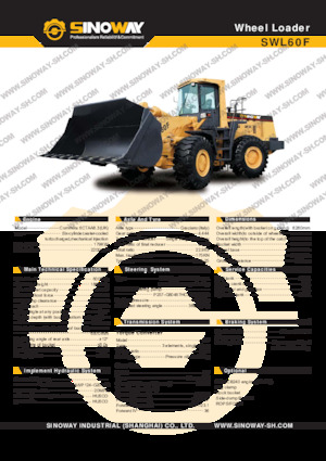 Колісні навантажувачі Sinoway SWL60F