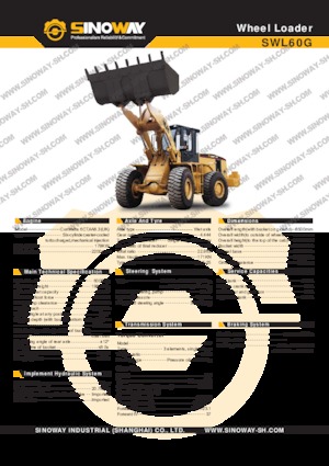 Колісні навантажувачі Sinoway SWL60G 