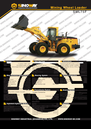Колісні навантажувачі Sinoway SWL75F