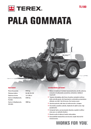 Колісні навантажувачі Terex TL 100