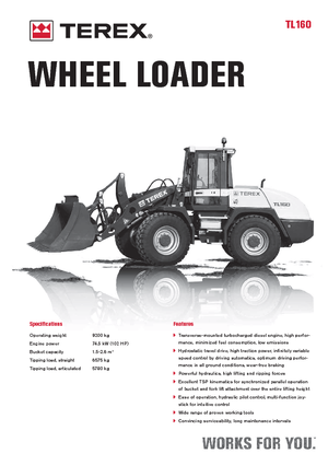 Колісні навантажувачі Terex TL 160