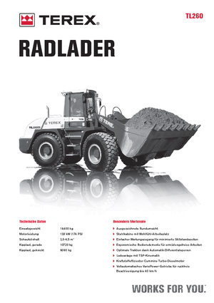 Колісні навантажувачі Terex TL 260