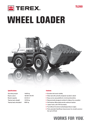 Колісні навантажувачі Terex TL 260